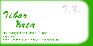 tibor mata business card